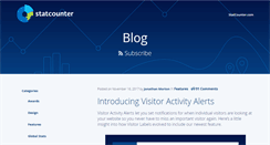 Desktop Screenshot of blog.statcounter.com