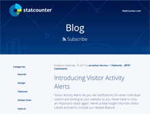 Tablet Screenshot of blog.statcounter.com