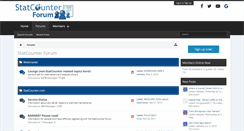 Desktop Screenshot of forum.statcounter.com