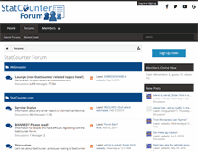 Tablet Screenshot of forum.statcounter.com